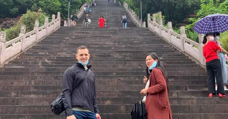 Ancient Great Wall stairs